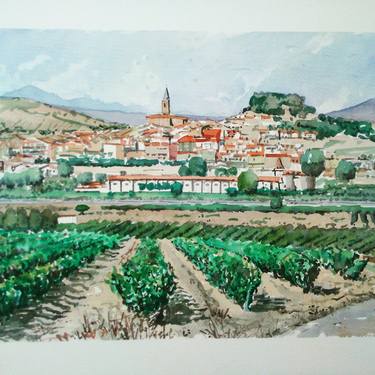 Print of Landscape Paintings by LUIS GARCIA DEL VALLE