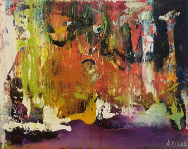 Original Abstract Painting by Raymond Nylund
