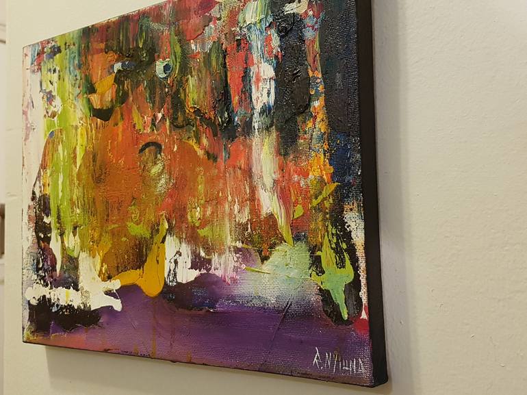 Original Abstract Expressionism Abstract Painting by Raymond Nylund