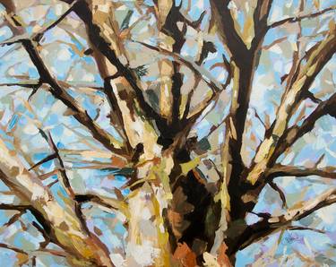 Print of Impressionism Tree Paintings by Jakub Jecminek