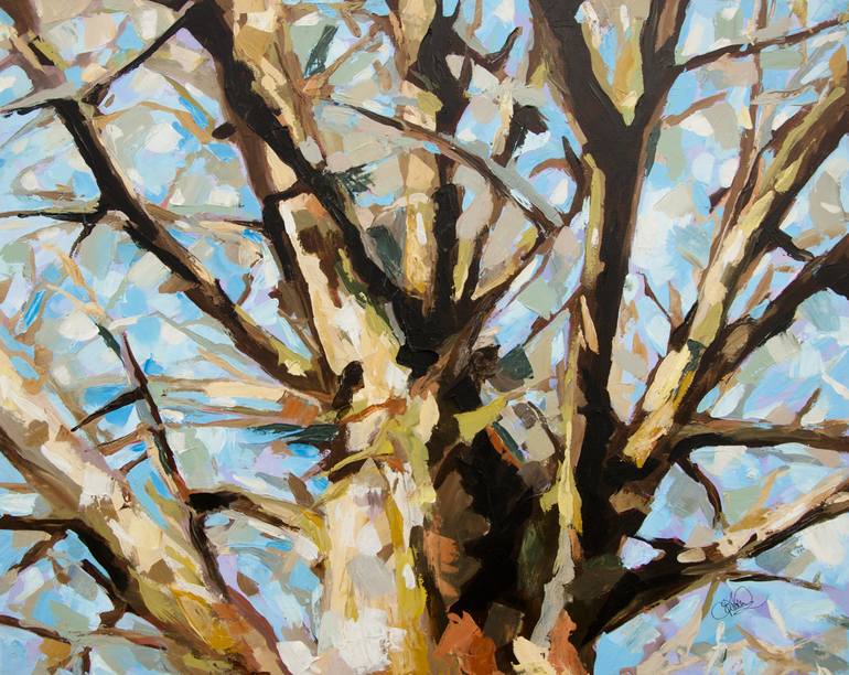 Original Tree Painting by Jakub Jecminek