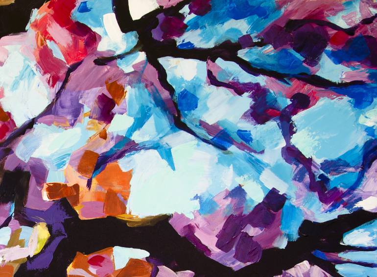 Original Abstract Tree Painting by Jakub Jecminek