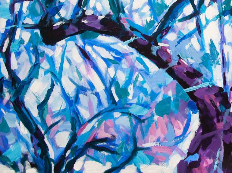 Original Abstract Tree Painting by Jakub Jecminek