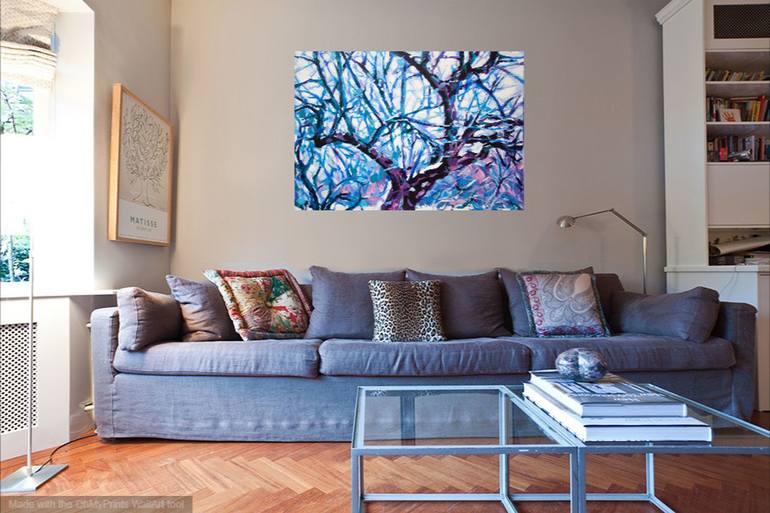 Original Abstract Tree Painting by Jakub Jecminek