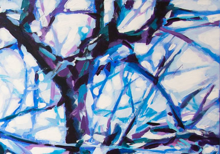 Original Abstract Tree Painting by Jakub Jecminek