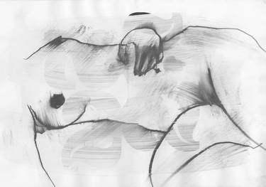 Original Figurative Nude Drawings by Don Adleta