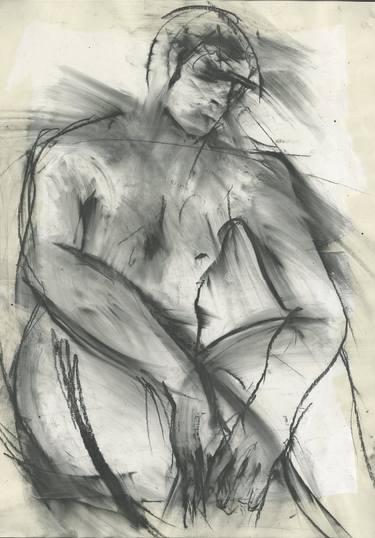 Original Figurative Nude Drawings by Don Adleta