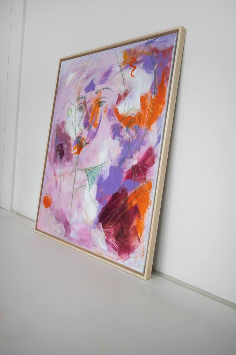 Original Abstract People Painting by Anne Schubert