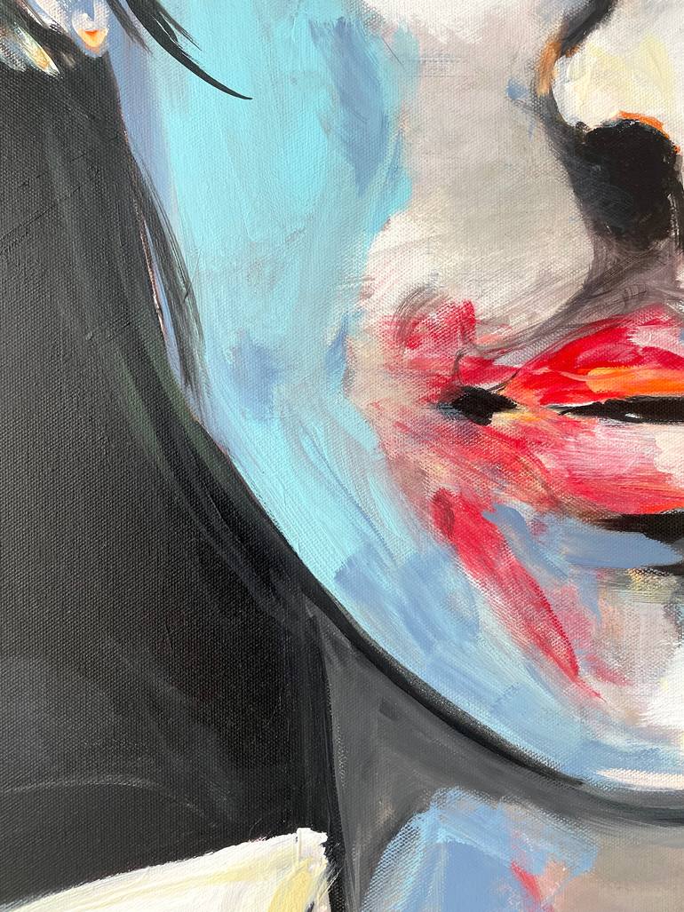 Original Abstract People Painting by Anne Schubert