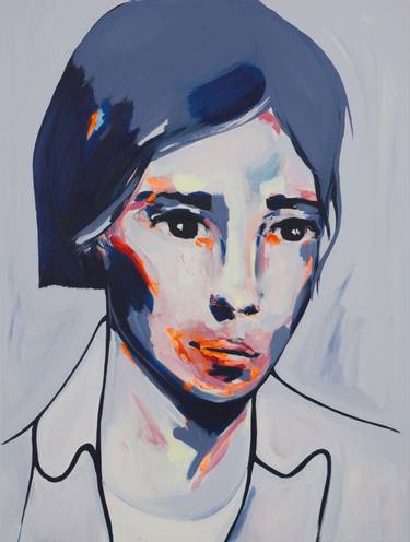 Original Abstract Portrait Paintings by Anne Schubert