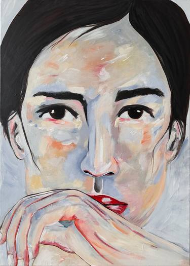 Original Abstract Portrait Paintings by Anne Schubert