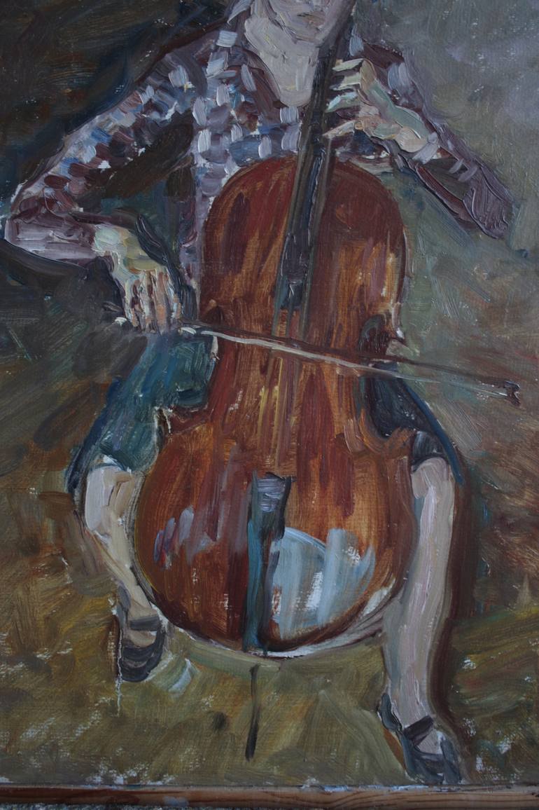 Original Expressionism Music Painting by Anna Zamurueva