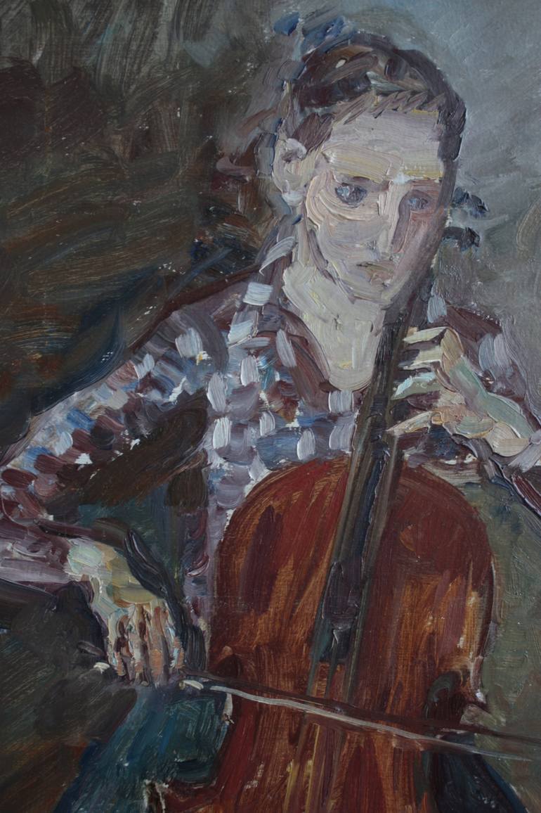 Original Expressionism Music Painting by Anna Zamurueva