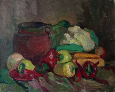 "Still life with cauliflower and peppers" thumb