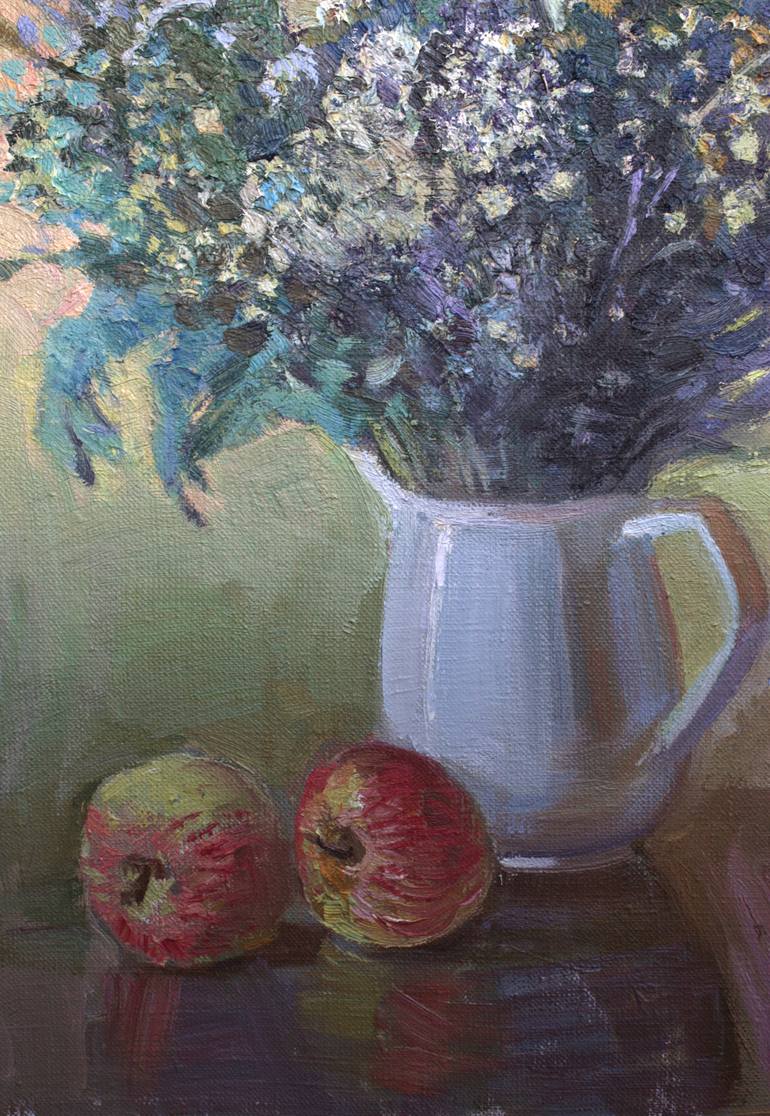 Original Impressionism Still Life Painting by Anna Zamurueva