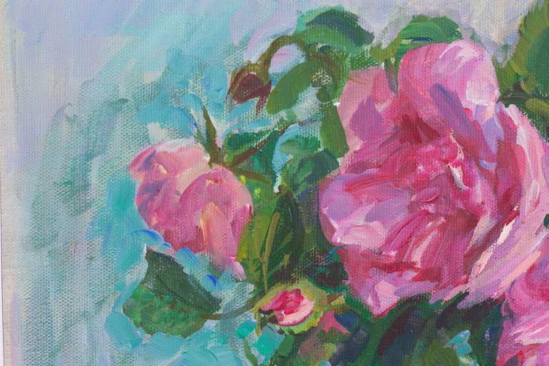 Original Fine Art Floral Painting by Anna Zamurueva