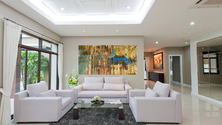 Original Modernism Abstract Painting by Ramona-Mariana Pirtea