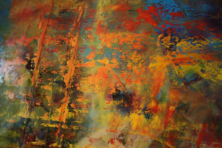Original Abstract Expressionism Abstract Painting by Ramona-Mariana Pirtea