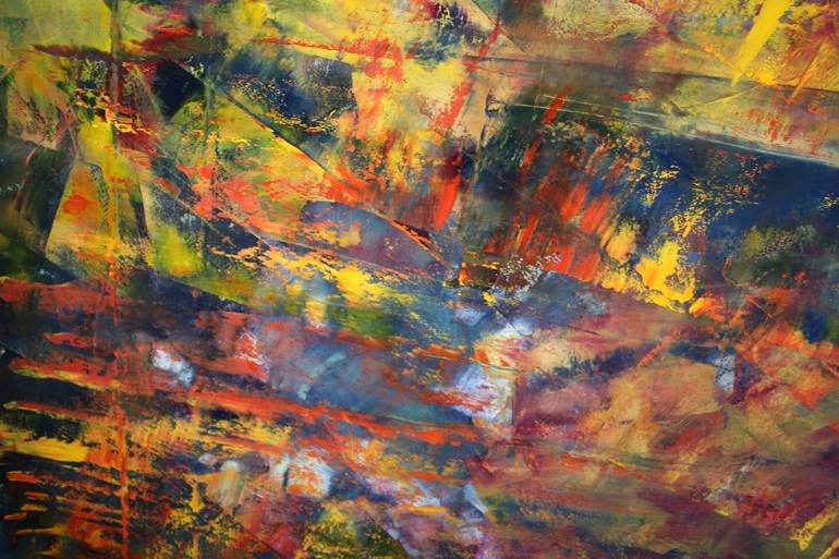 Original Abstract Expressionism Abstract Painting by Ramona-Mariana Pirtea