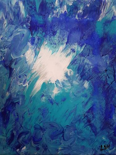 Original Abstract Paintings by Louise Simeonides-Haslam