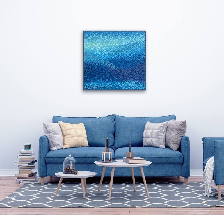 Original Abstract Landscape Painting by Ivanna Kolodii