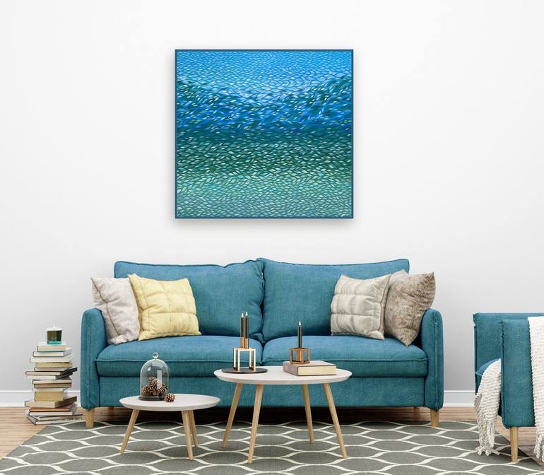 Original Abstract Expressionism Landscape Painting by Ivanna Kolodii