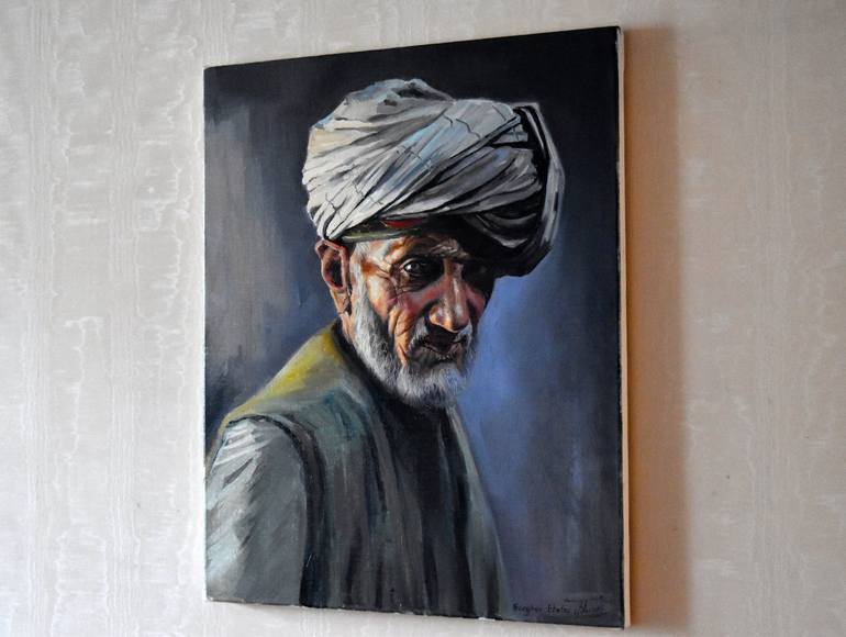 Original Portraiture Portrait Painting by Serghei Ghetiu