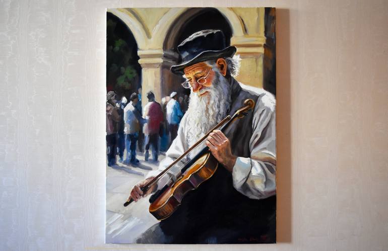 Original Figurative People Painting by Serghei Ghetiu