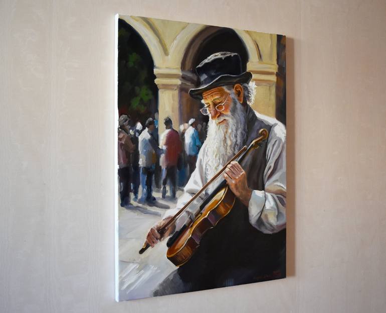 Original People Painting by Serghei Ghetiu