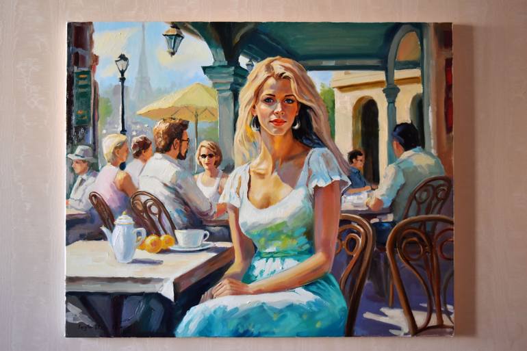 A summer in Paris Painting by Serghei Ghetiu | Saatchi Art