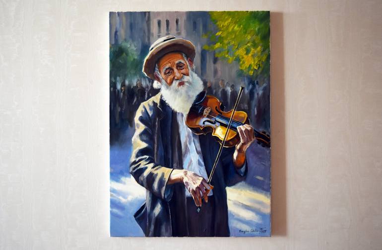 Original Portrait Painting by Serghei Ghetiu