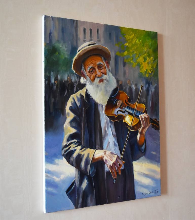 Original Impressionism Portrait Painting by Serghei Ghetiu