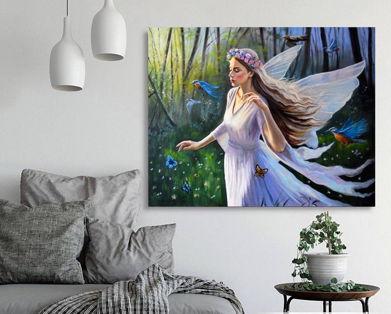 Original Figurative Fantasy Painting by Serghei Ghetiu