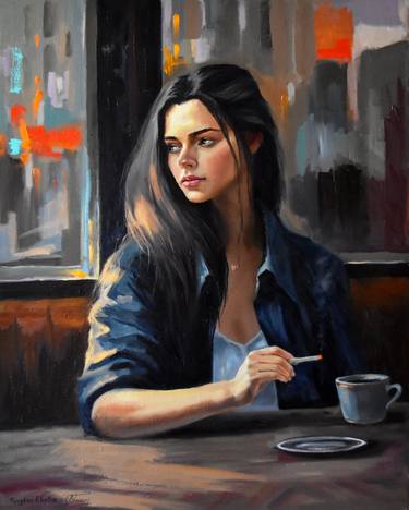 Print of Figurative Portrait Paintings by Serghei Ghetiu