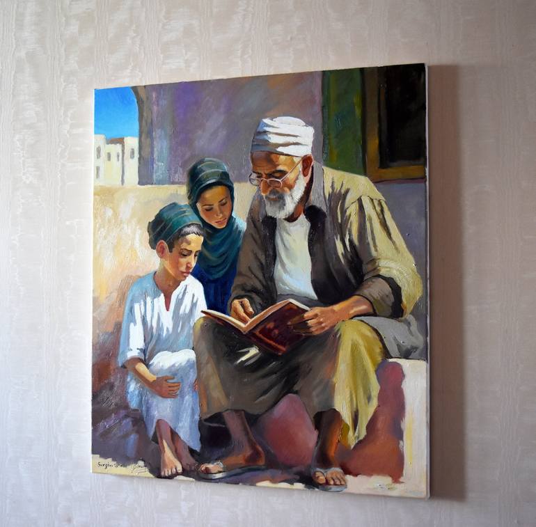 Original People Painting by Serghei Ghetiu