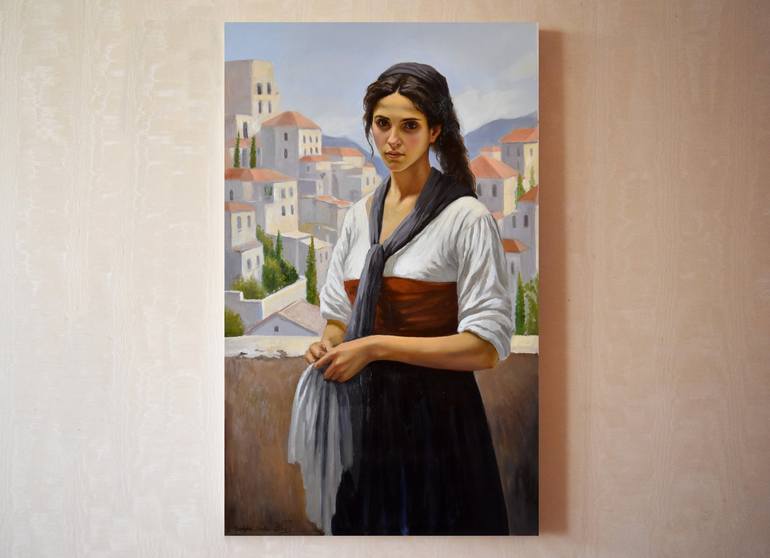 Original Portrait Painting by Serghei Ghetiu