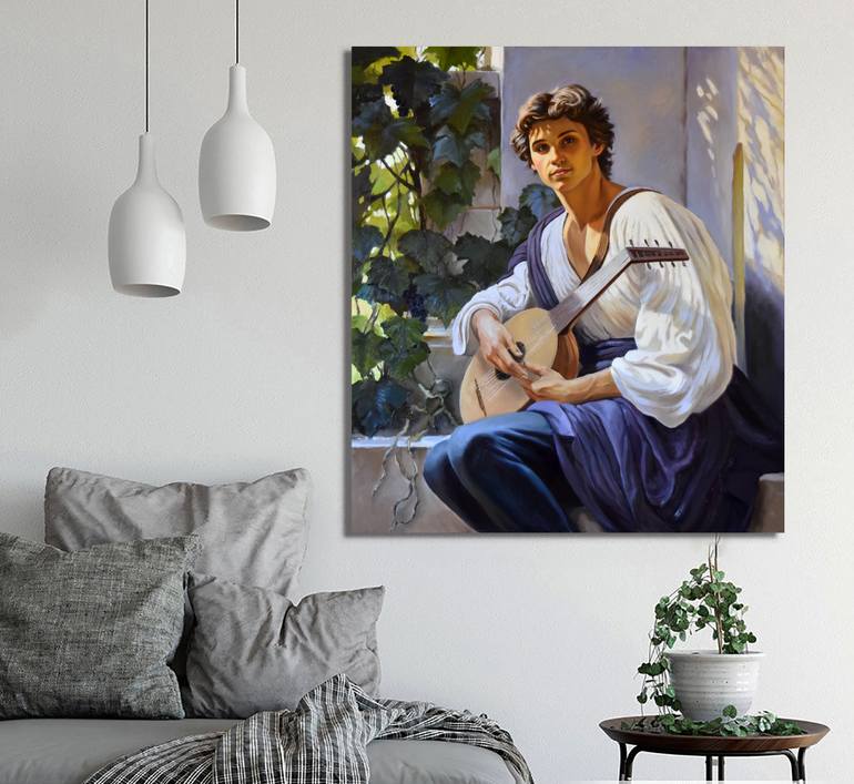 Original Figurative People Painting by Serghei Ghetiu