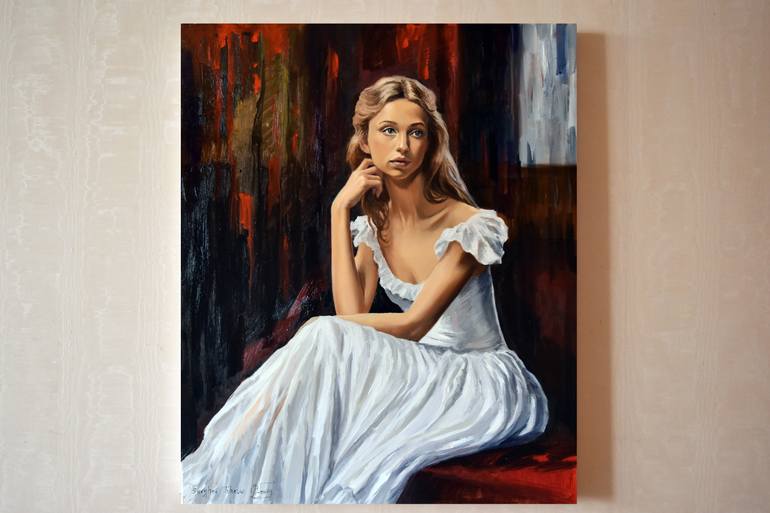 Original Figurative Portrait Painting by Serghei Ghetiu