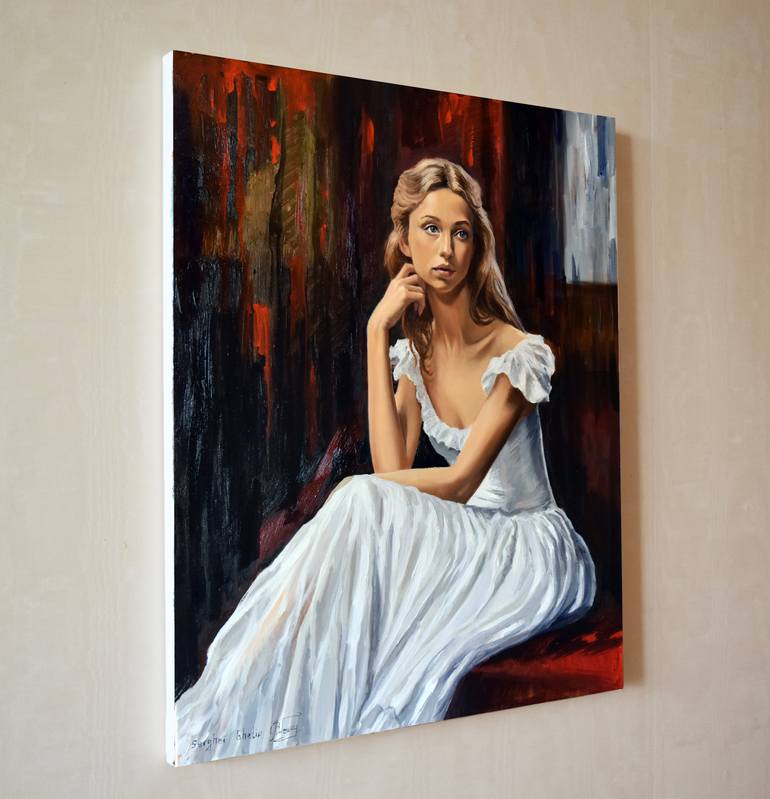 Original Figurative Portrait Painting by Serghei Ghetiu