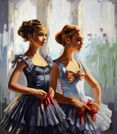 Print of Figurative People Paintings by Serghei Ghetiu