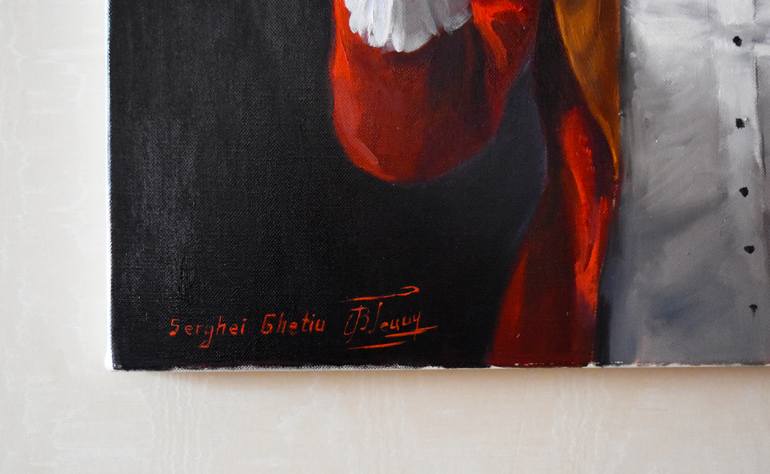 Original Figurative Performing Arts Painting by Serghei Ghetiu