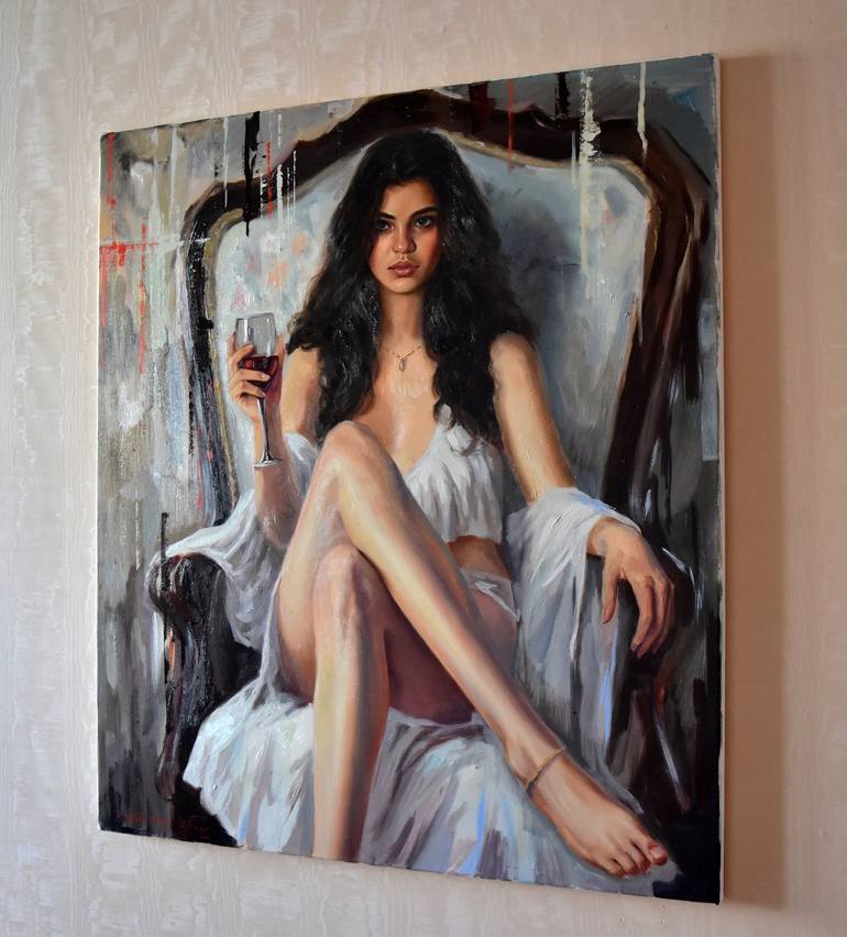 Original Women Painting by Serghei Ghetiu
