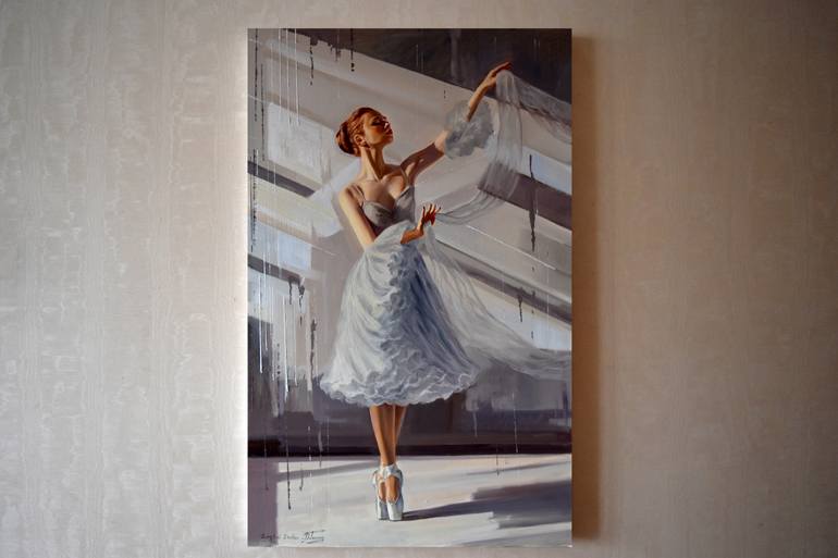 Original Figurative Performing Arts Painting by Serghei Ghetiu