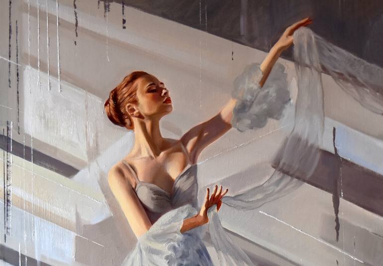 Original Figurative Performing Arts Painting by Serghei Ghetiu