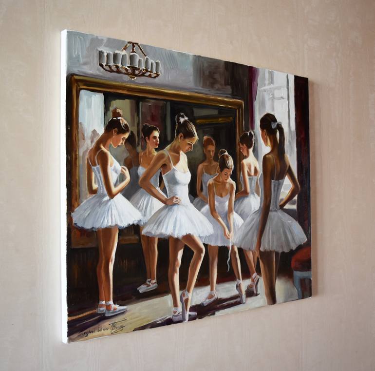 Original Figurative People Painting by Serghei Ghetiu