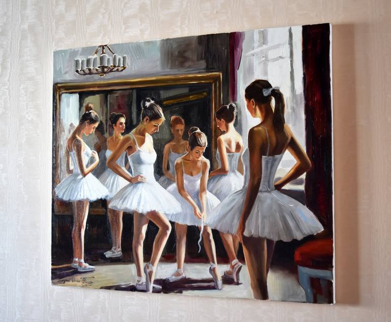 Original Figurative People Painting by Serghei Ghetiu