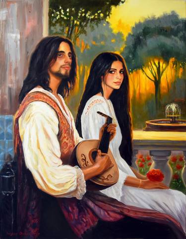 Original People Paintings by Serghei Ghetiu
