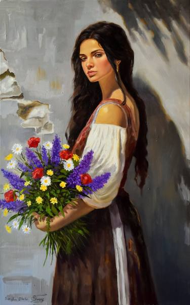 Original Women Painting by Serghei Ghetiu