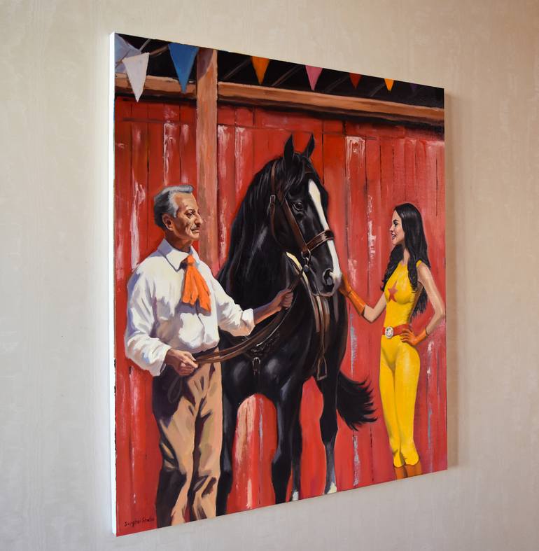 Original Impressionism People Painting by Serghei Ghetiu