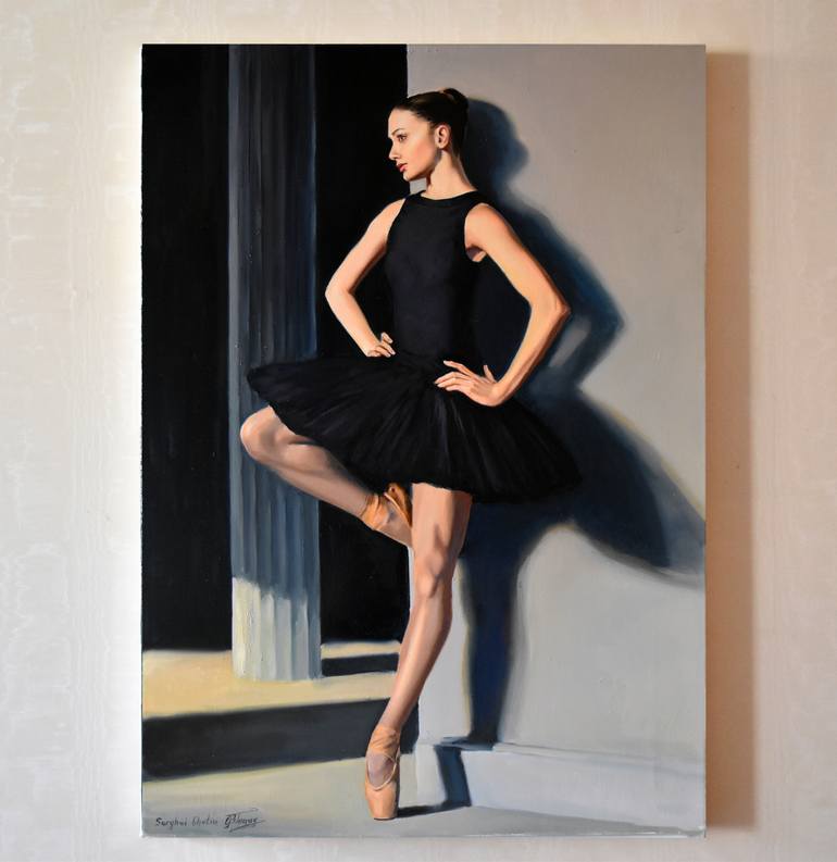 Original Photorealism People Painting by Serghei Ghetiu